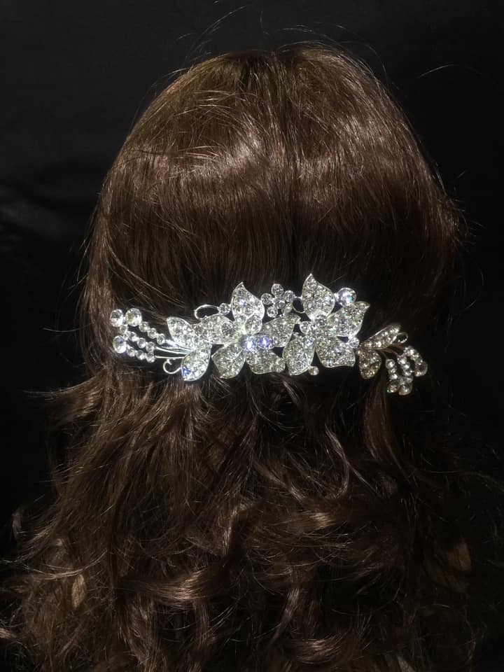 Bride Wedding Hair Comb Crystal Hair Jewelry Headpieces Side Comb Bridal Decorative Prom Hair Accessories for Women and Girls