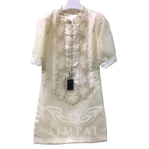 Modern Filipiniana Machine Embroidered  dress - Simpal Boutique