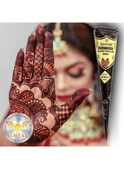 Organic Henna Cones Amina Instant Mehendi Cone Black 25 gm Value Pack of 3 