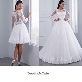 Detachable Wedding Dress - Simpal Boutique