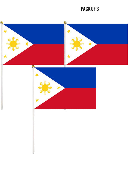 Philippines Flag 14 cm tall x 21 cm wide Value Pack of 3