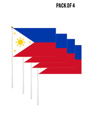 Philippines Flag 14 cm tall x 21 cm wide Value Pack of 4