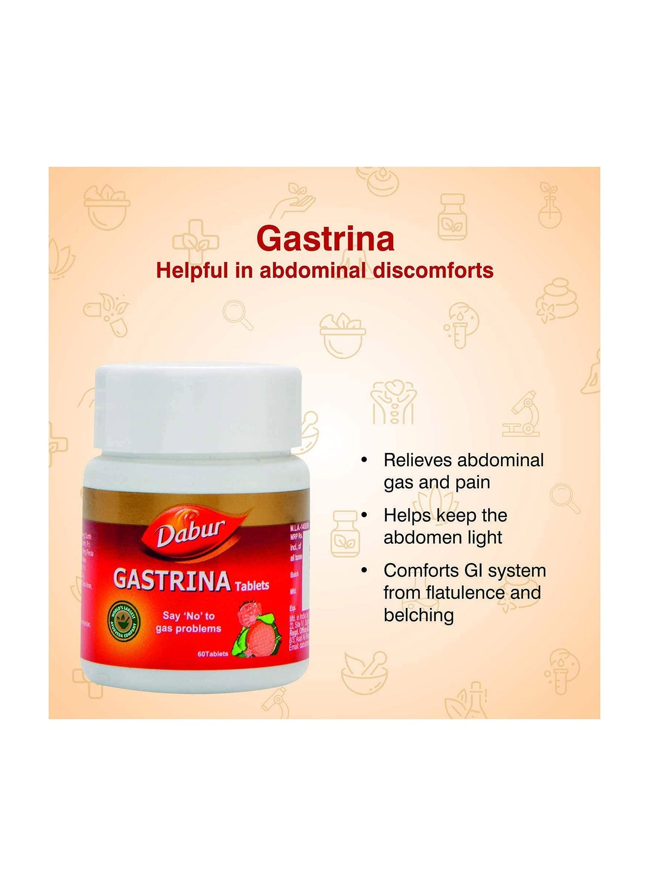 Dabur Gastrina  60 Tablets