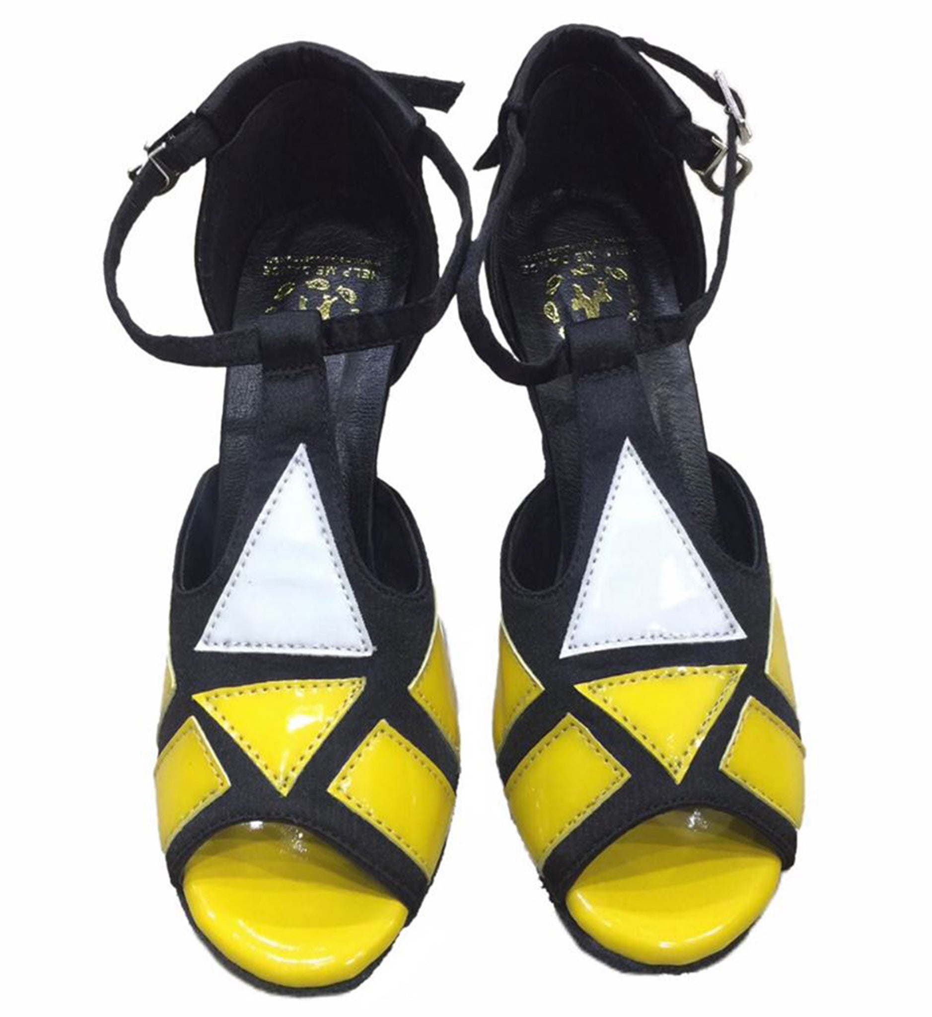 Help Me Dance Women's Dance Shoes PU Latin Salsa Shoes Buckle Sandal  Slim High Dancing Shoe Leather Female - - Simpal Boutique