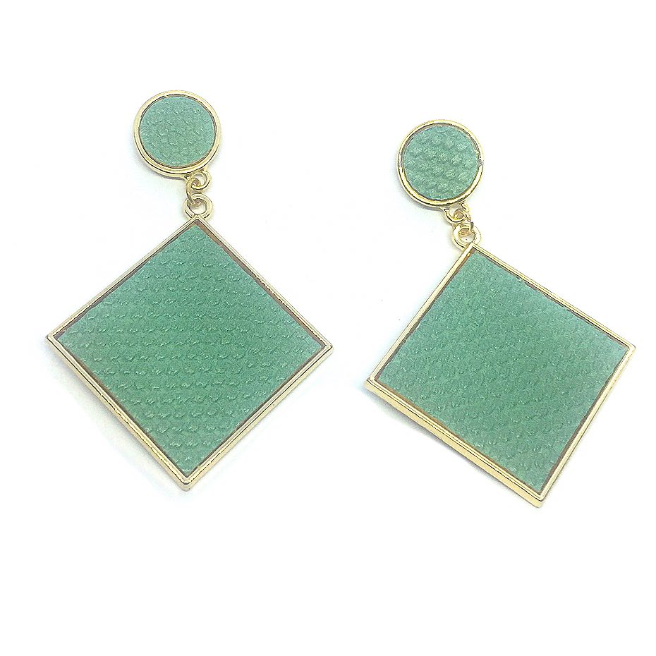 Fashion Party Earring Fabric Cloth PU Style Earrings 01 - Simpal Boutique