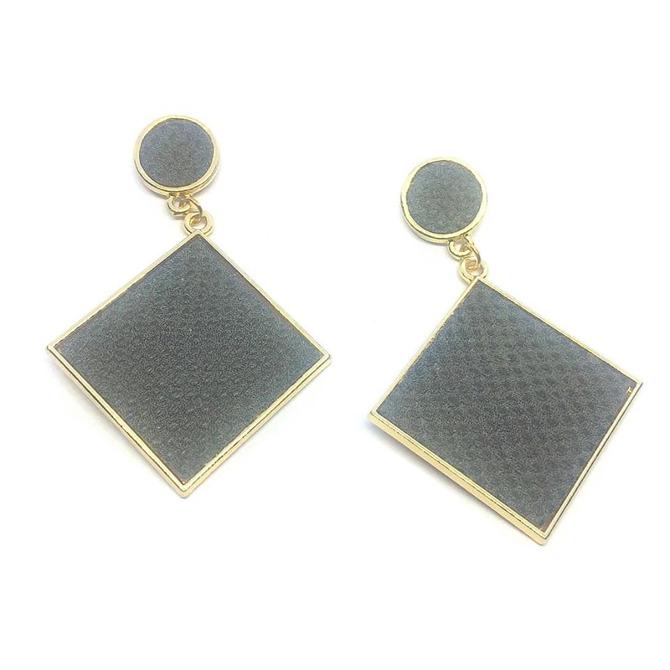 Fashion Party Earring Fabric Cloth PU Style Earrings 01 - Simpal Boutique
