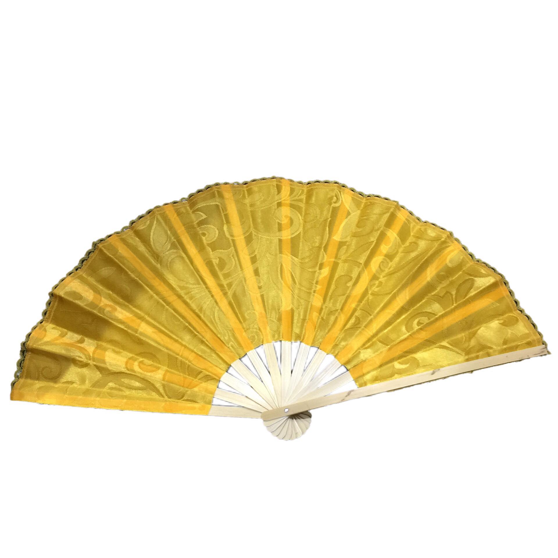 Women's Summer Daily Plain Pattern Fabric Folding Hand Fan Large - Simpal Boutique