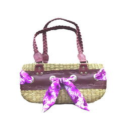 Shiela Med Tote Bag Ecofriendly hand made-Violet - Simpal Boutique