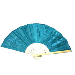 Women's Summer Daily Plain Pattern Fabric Folding Hand Fan Large - Simpal Boutique