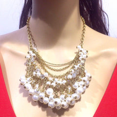 Necklace+Earring Set Accesories Pearl Set Office wear Accessories - Simpal Boutique