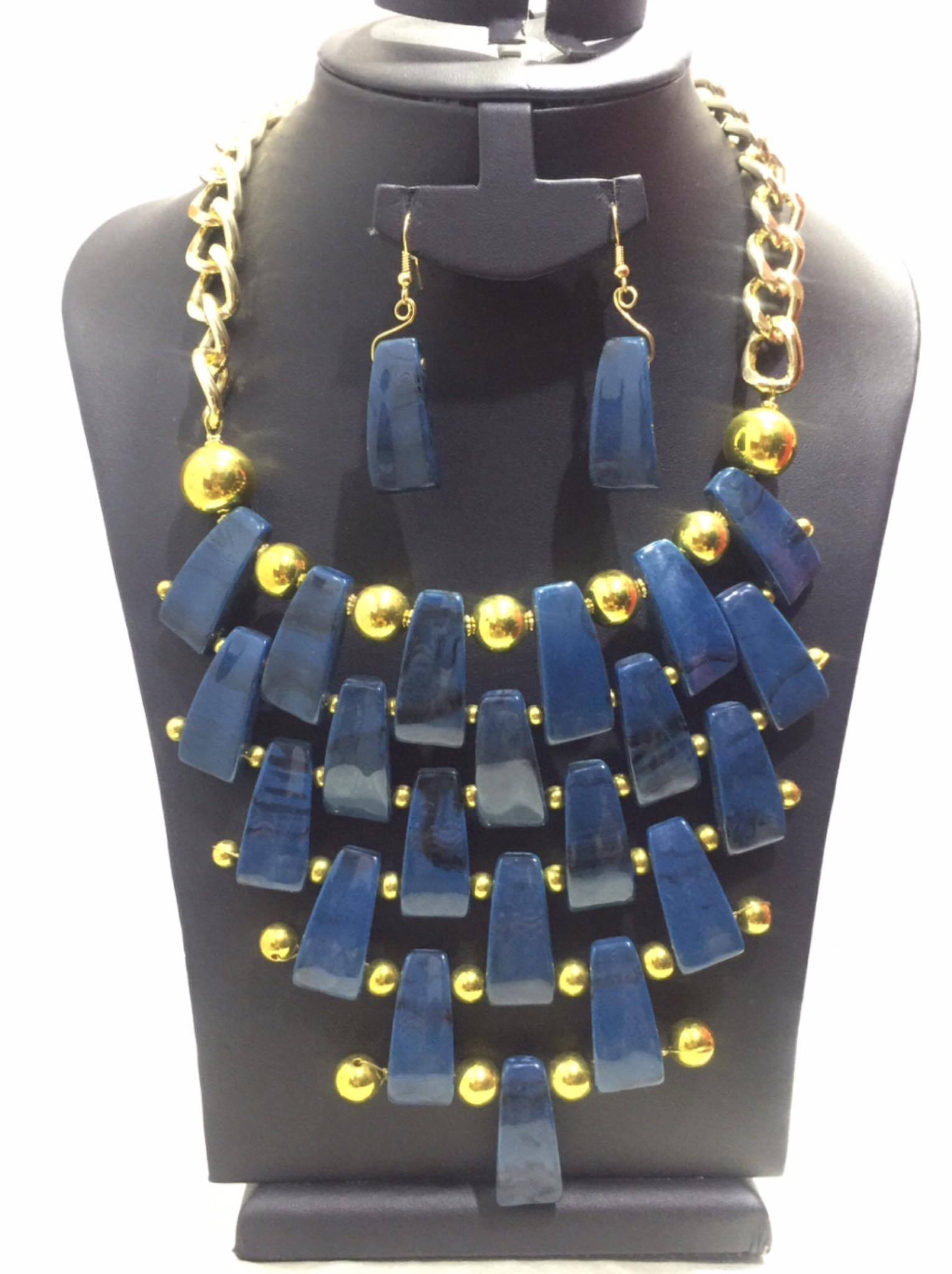 Necklace+Earring Set Accesories Alloy Beads Set Office wear Accessories - Simpal Boutique