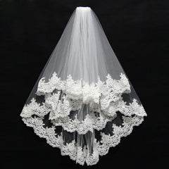 In Store Layered Bridal wedding veil