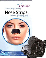 Care Line Charcoal Deep Cleansing Nose Strips 6 Strips Value Pack of 4 