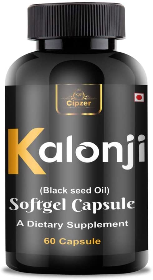 Cipzer Kalonji Black seeds oil Softgel Capsule  500mg 60 Capsules Value Pack of 12 