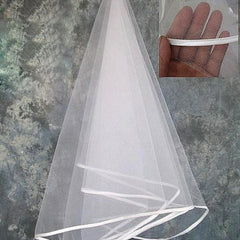 In Store Bride wedding veil single 15 meter Satin American net wrapping wedding headdress