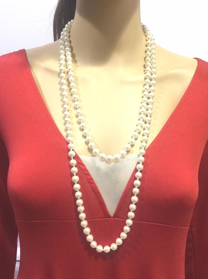 Fashion Long Pearl Party Necklace Artificial Pearl Necklace - Simpal Boutique