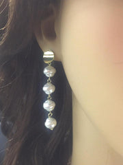 Fashion Pearl Long Earring Artificial Party Earring - Simpal Boutique
