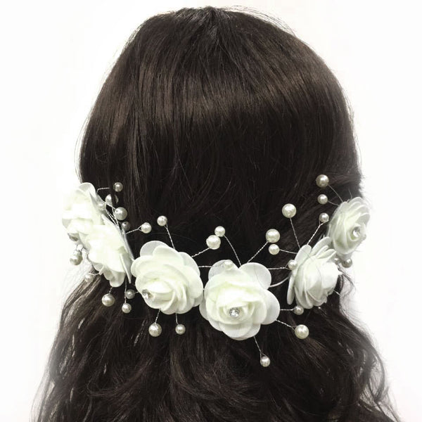 Adjustable Flower hair accesories- Women Girl Festival Wedding Flower Garland Wedding Festivals Photo Props - Simpal Boutique