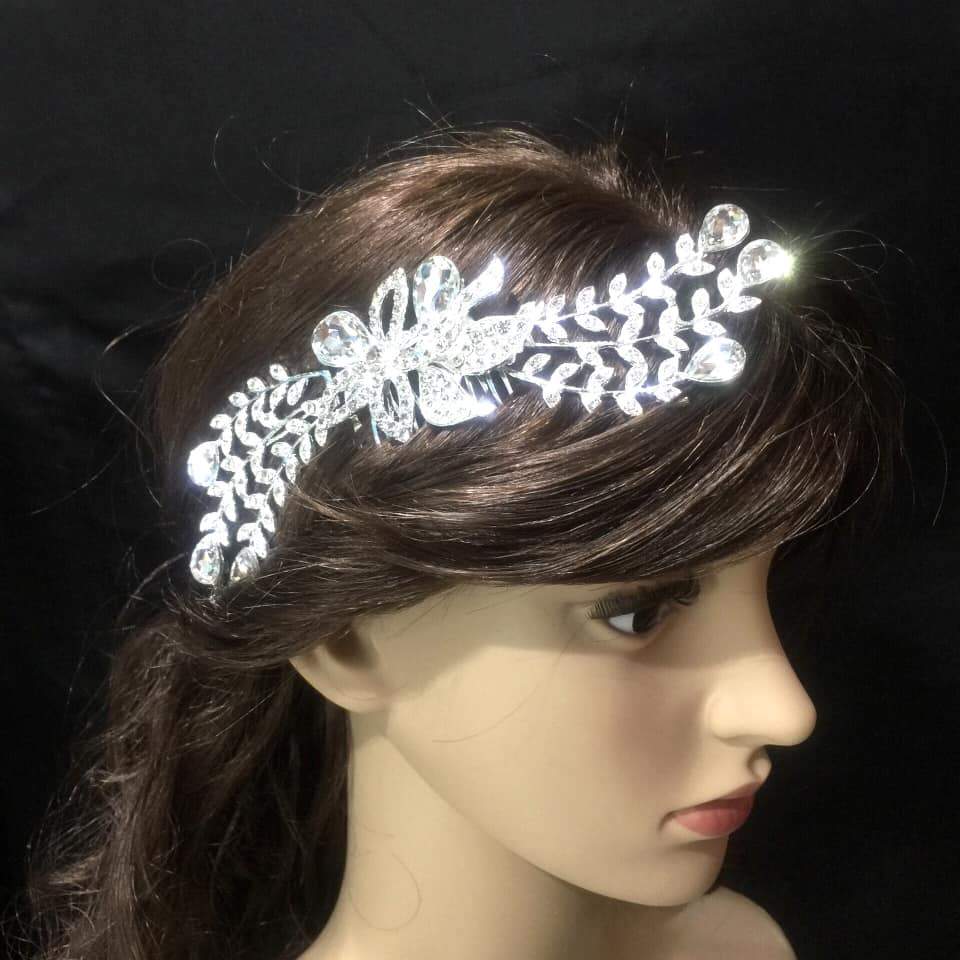 Bride Wedding Hair Comb Crystal Hair Jewelry Headpieces Side Combs Bridal Decorative Prom Hair Accessories for Women and Girls - Simpal Boutique