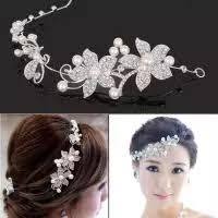 Bride Wedding Hair Accesories Crystal Hair Jewelry Headpieces (Side,back front) with Pin Bridal Decorative Prom Hair Accessories for Women and Girls - Simpal Boutique