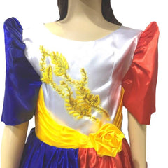 Mestiza Filipiniana Dress Flag design for kids - Simpal Boutique