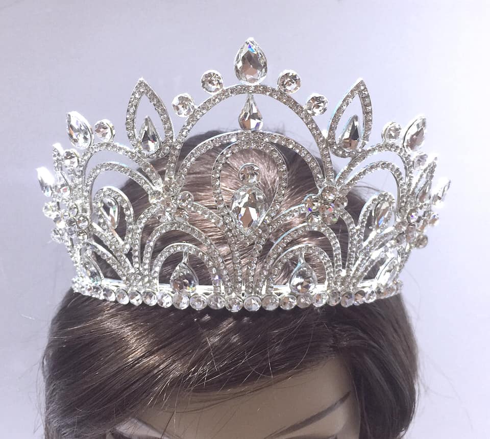 Bridal Wedding Tiara Crown Headband Birthday Banquet Crystal Crown Headdress - Simpal Boutique