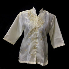 Ladies Barong  Chinese Collar 01 - Simpal Boutique