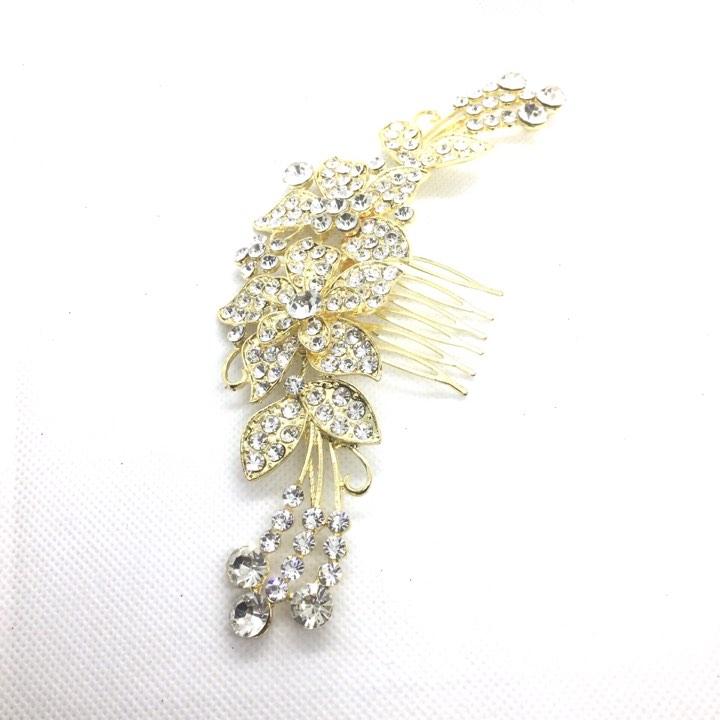 Bride Wedding Hair Comb Crystal Hair Jewelry Headpieces Side Comb Bridal Decorative Prom Hair Accessories for Women and Girls - Simpal Boutique