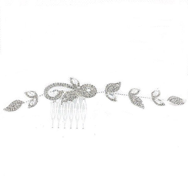 Wedding Crystal Equisite Hair Accesories with plated metal hand flowers bridal headdress wedding accessories - Simpal Boutique