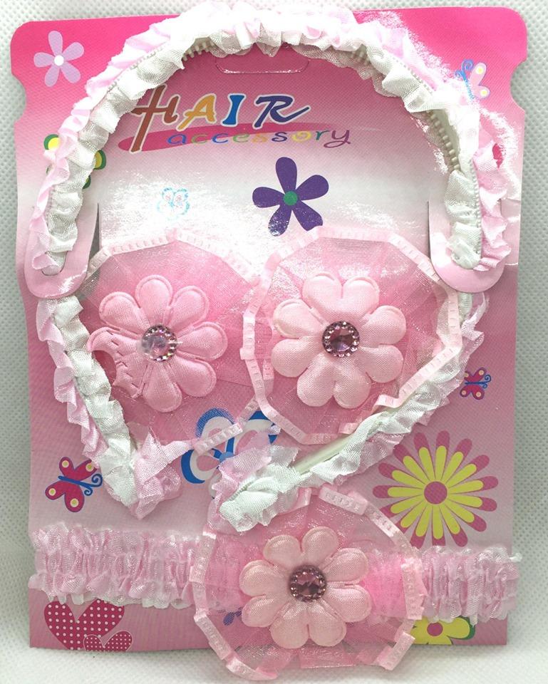 Headband+hairclips Set for girl Children Fashion Set Kids Head Bands Children Hair Accessories - Simpal Boutique
