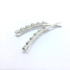 Crystal Studded Long Hair Pin - Set of 2 - Simpal Boutique