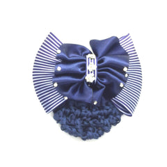 Ribbon Bowknot Net Bun Snood Hairpin Hair clip for Women - Simpal Boutique