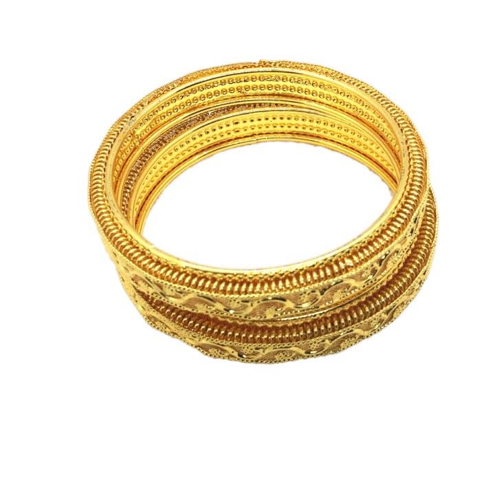 Fashion Bangles 2 piece Gold plated Bracelet Accesories for ladies - Simpal Boutique