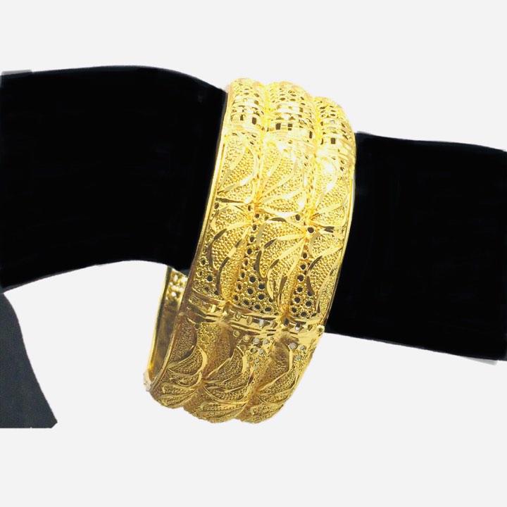 Gold Brass Screw Bangles Bracelet  for Women & Girls - Simpal Boutique