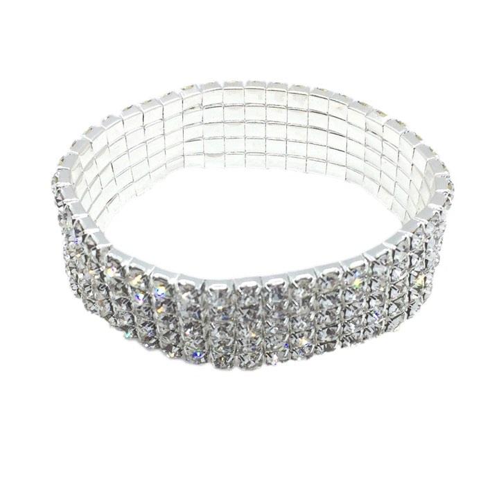 Fashion Stretchable Rhinestone Bracelet Crystal Bangles - Simpal Boutique