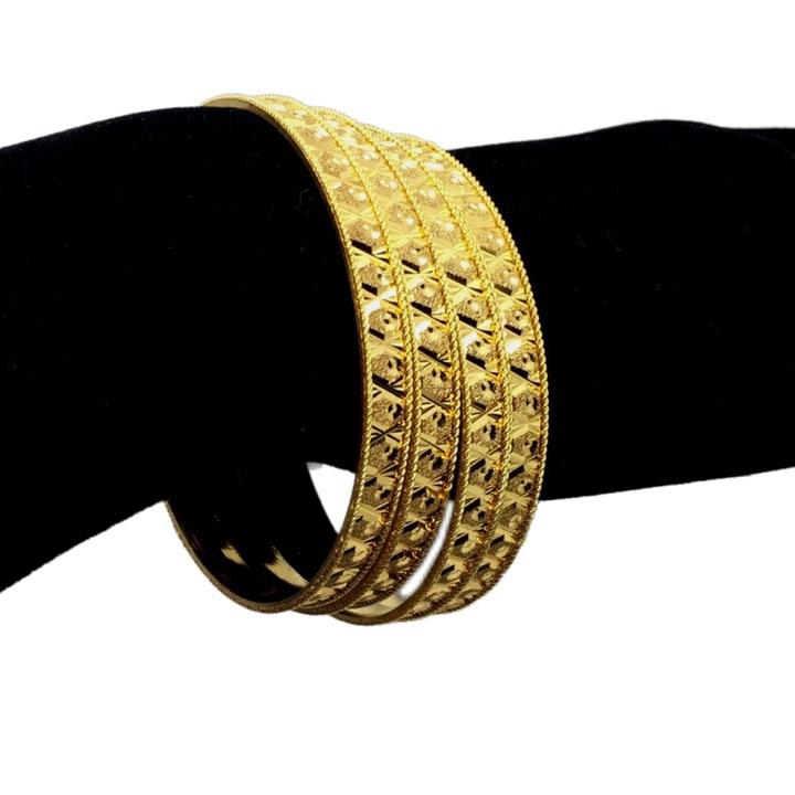 Bangles Gold coated Bracelet Jewelery  4n1 set 02 - Simpal Boutique