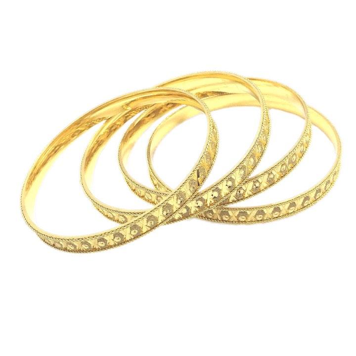 Bangles Gold coated Jewelery  4n1 set 03 - Simpal Boutique