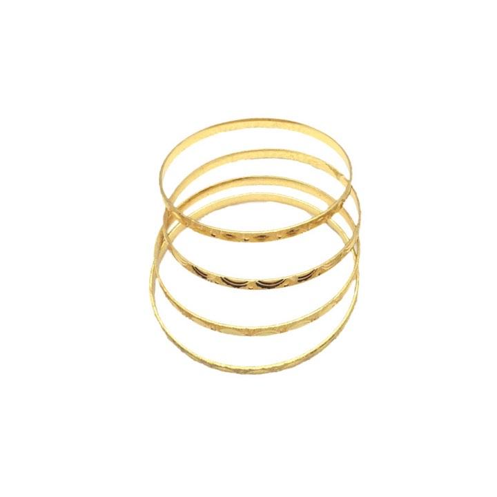 Bangles Gold coated Jewelery Bracelet 4n1  thin - Simpal Boutique