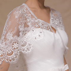 In Store Water soluble lace shawl for Wedding Dress
