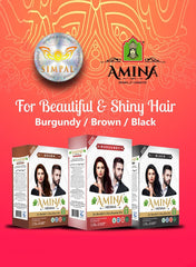 Amina Henna Natural Color Brown 10g x 6 pouch