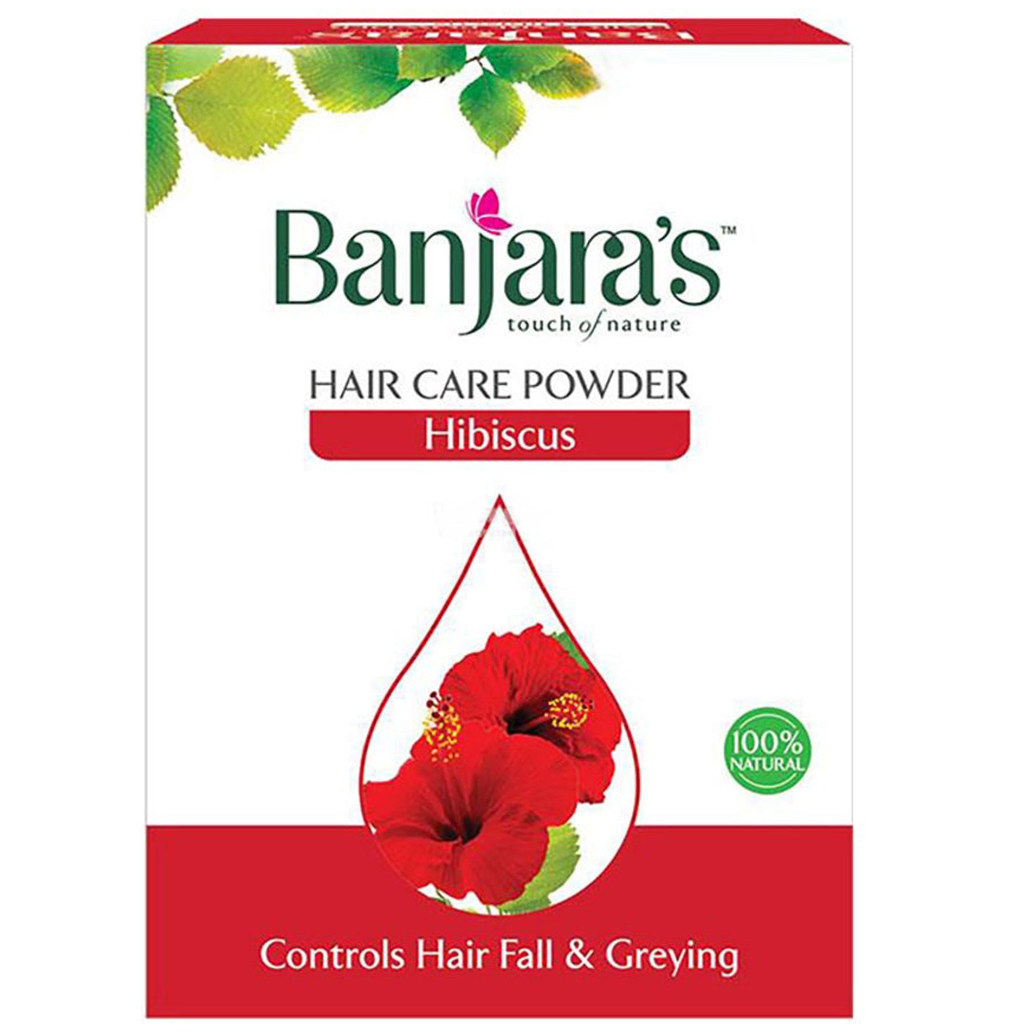 Banjaras Hibiscus Hair Care Powder 100g Value Pack of 4 