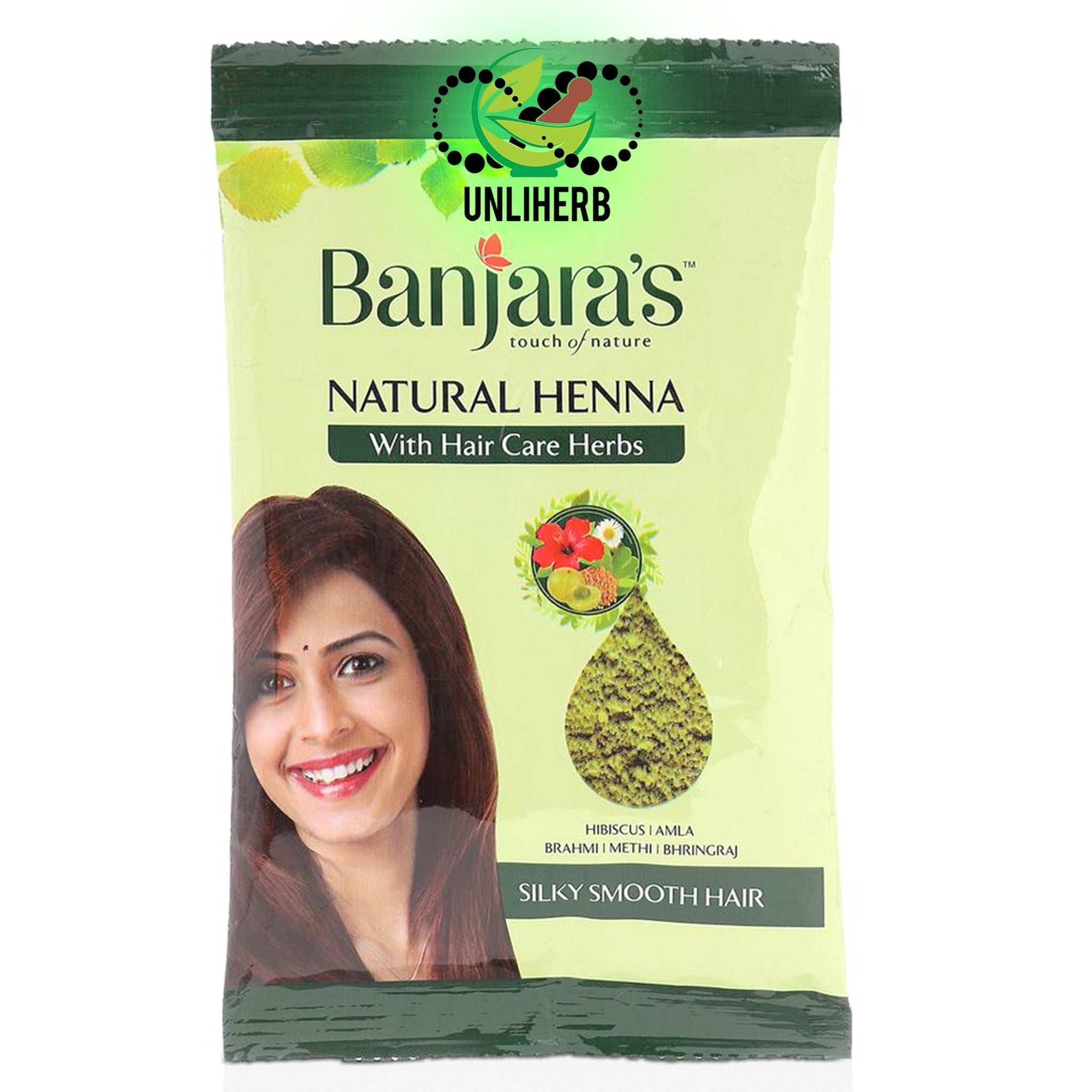 Banjaras Natural Henna with Hair Care Herbs pouch 100g