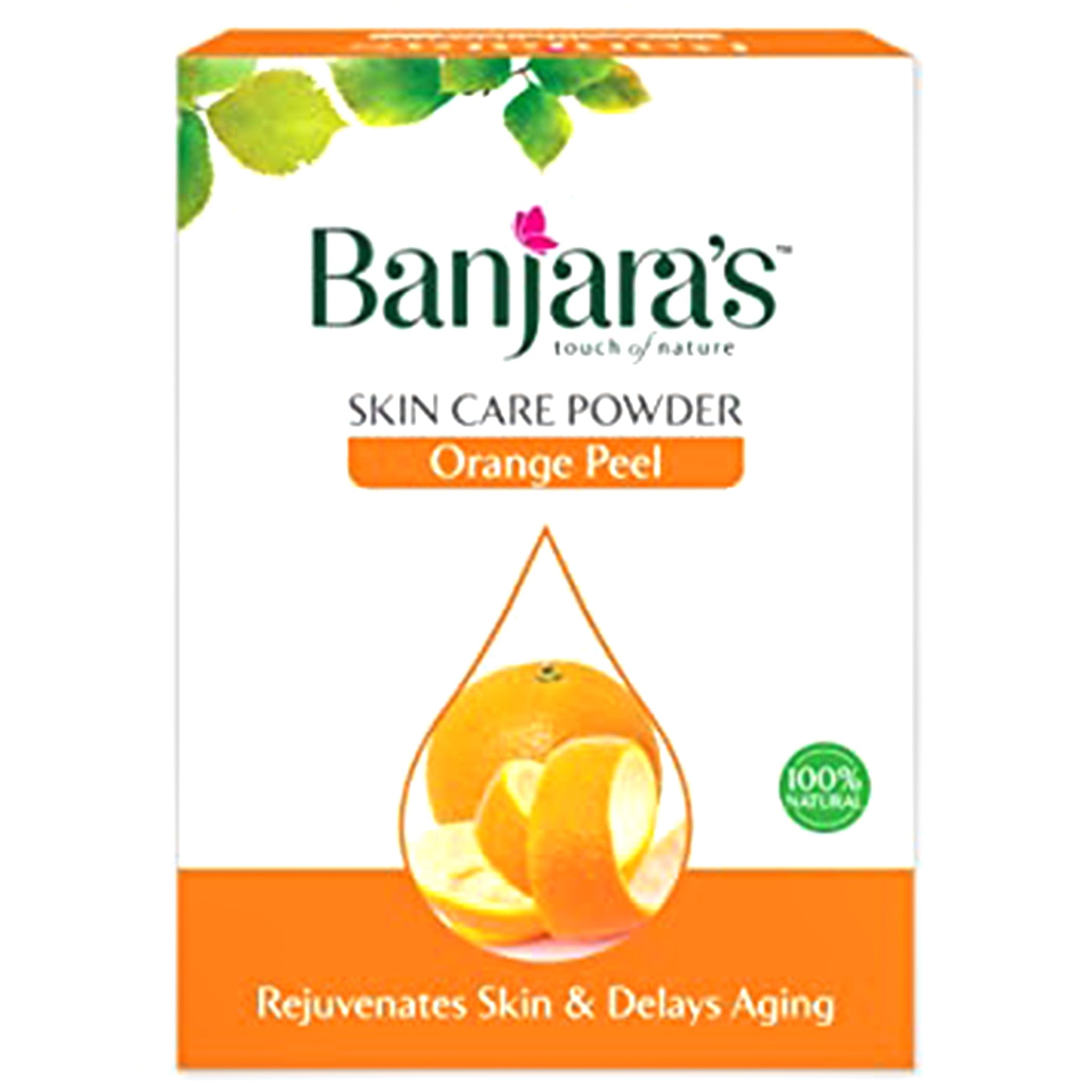 Banjaras Natural Orange Peel Skin Care Powder  100 gm Value Pack of 3 