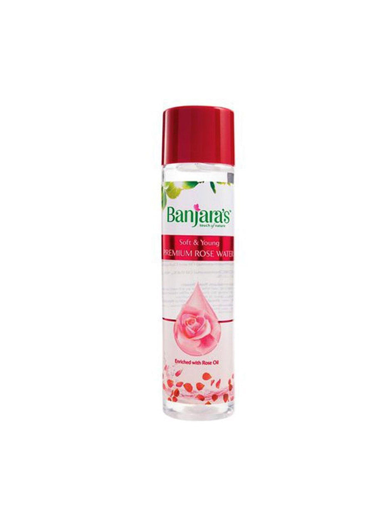 Banjaras Premium Soft and Young Rose Water 120ml Value Pack of 12 