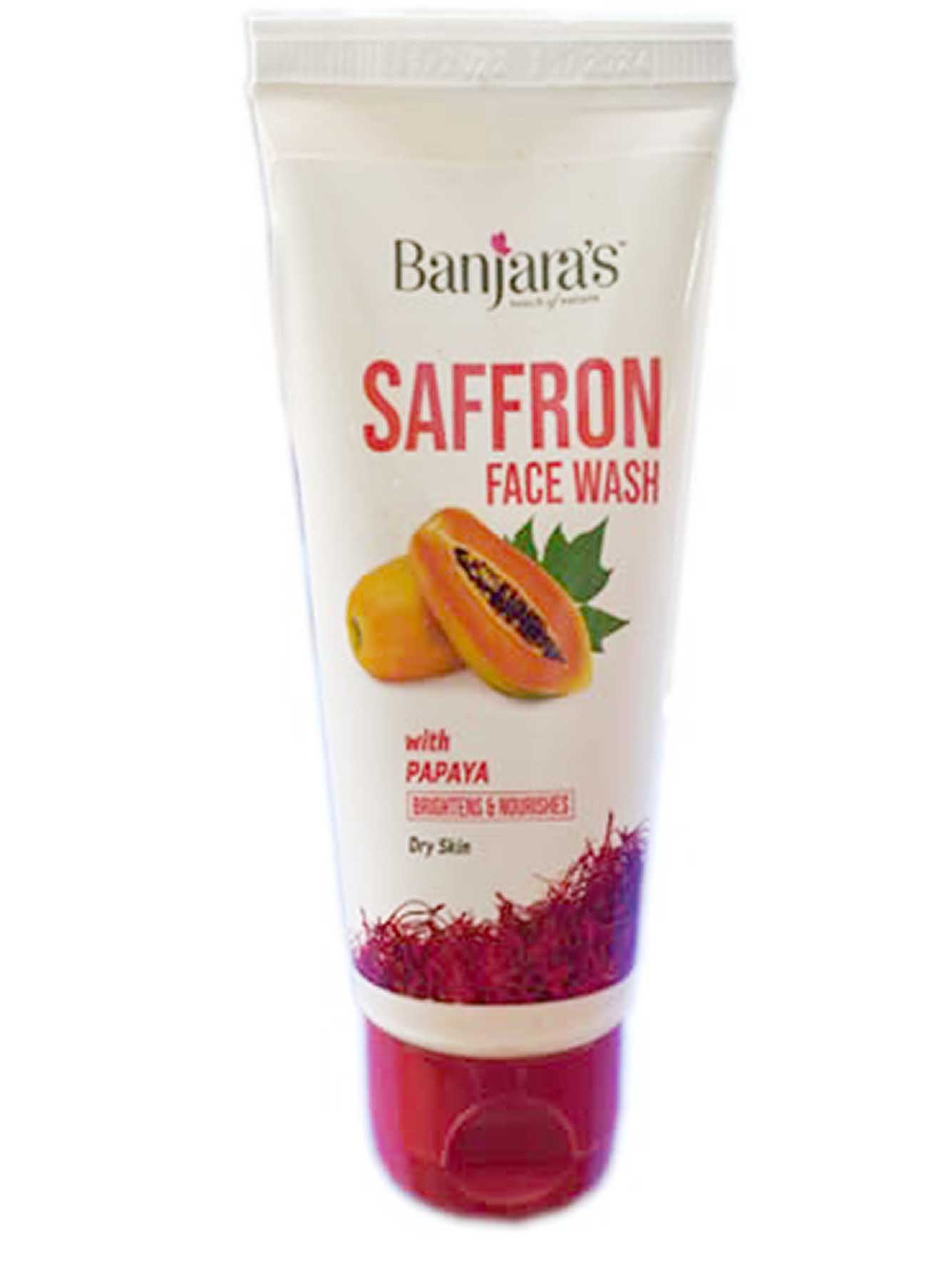 Banjaras Saffron Face wash with Papaya 50ml Value Pack of 3 