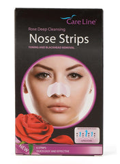 Care Line Nose Strips 6 Strips Rose Deep Cleansing 1pc Value Pack of 3 
