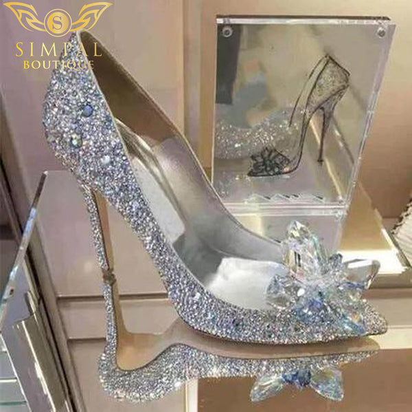 In Store Crystal shoes for weddingparty