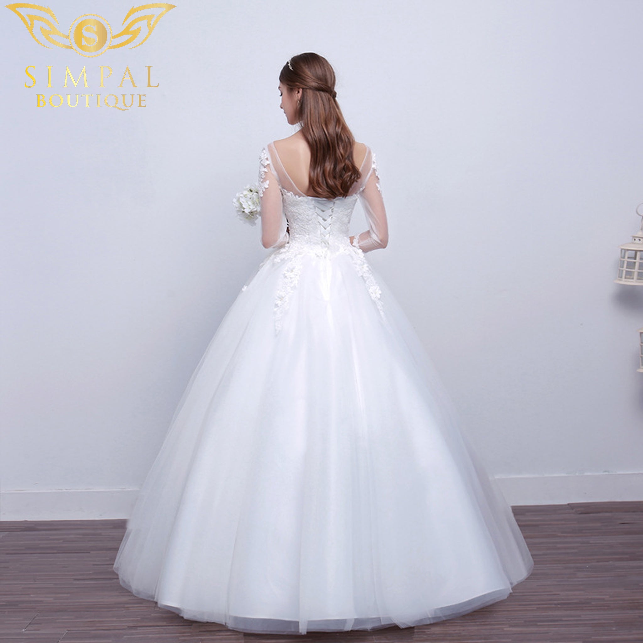 In Store New Shoulder Slim Qi wedding dress