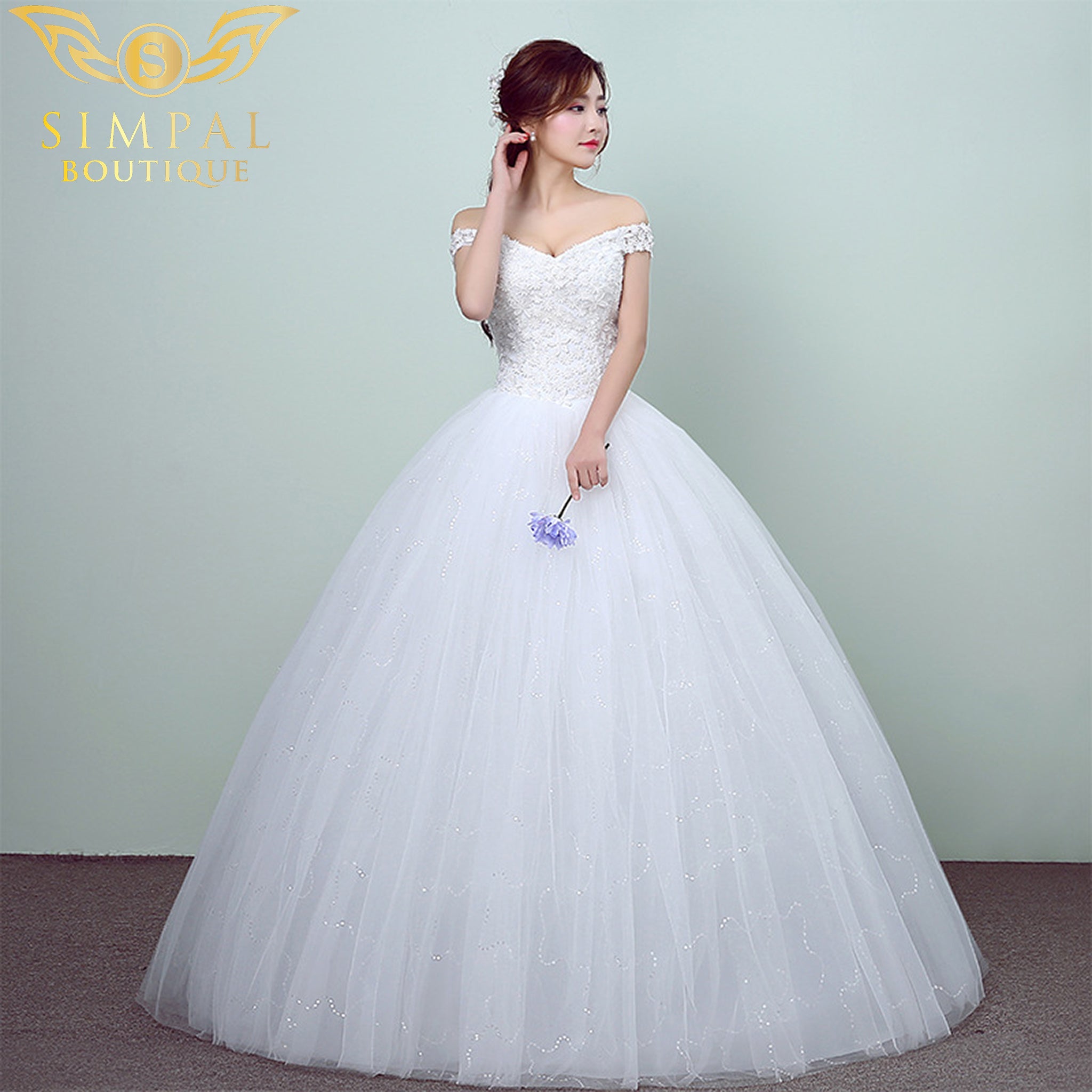 In Store New Slim and Simple wedding dress