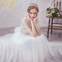 In Store Simple and elegant wedding dress